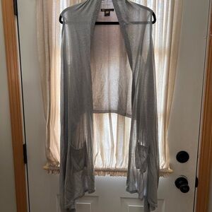 GAP Premium Silvery Gray Cardigan with Pockets
